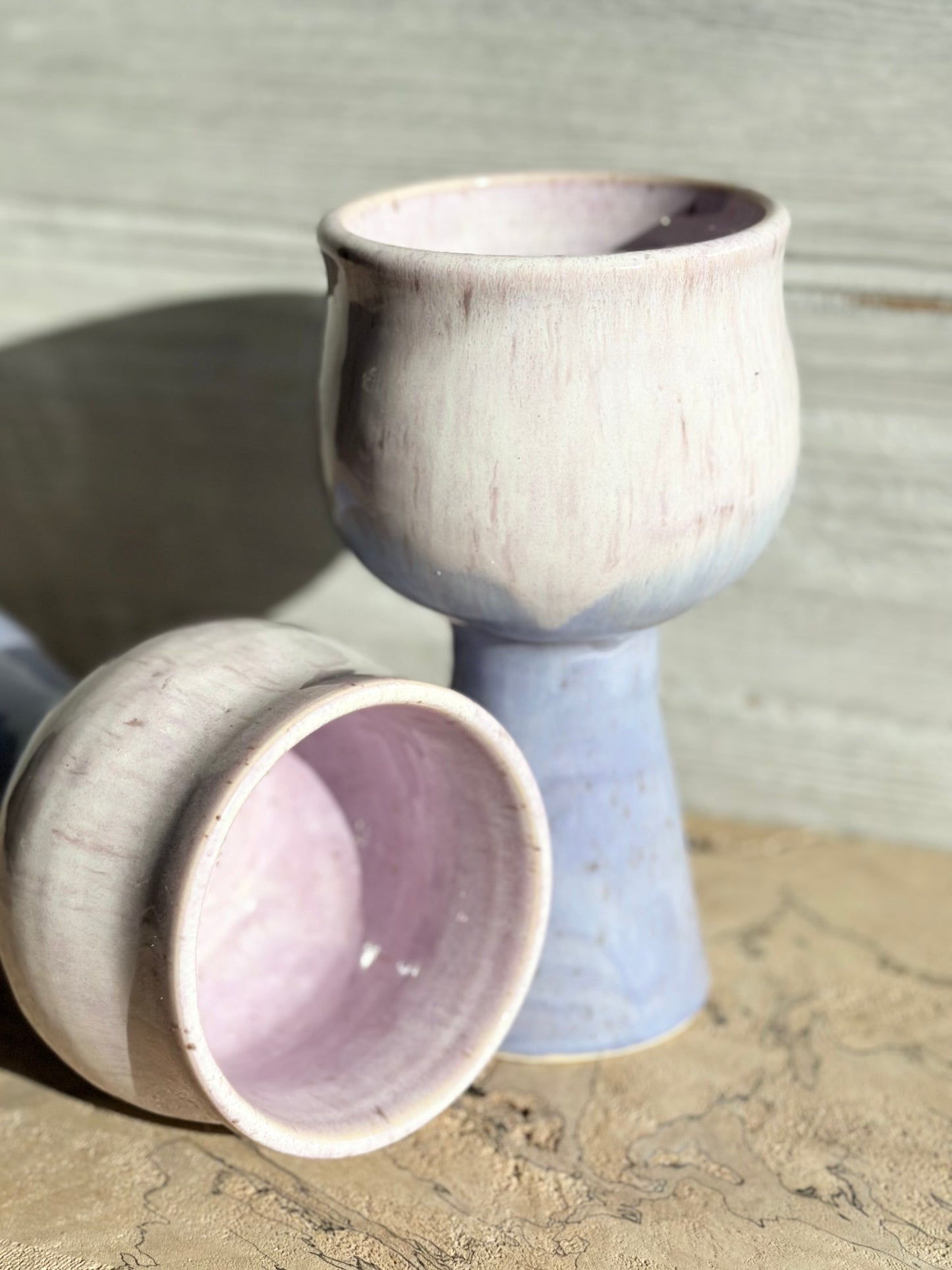 Wine Goblet, pink/purple