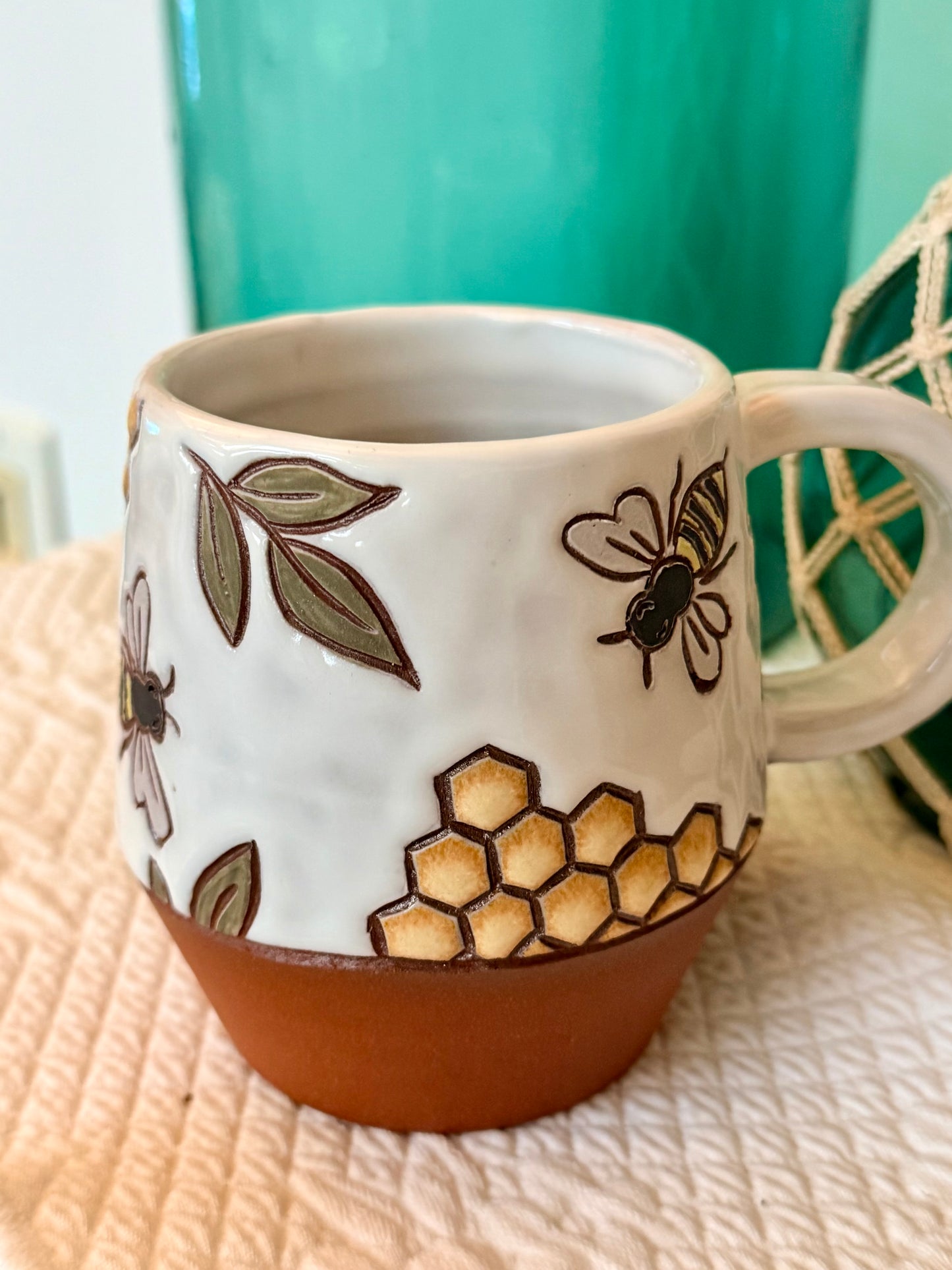 Bee Mug - White