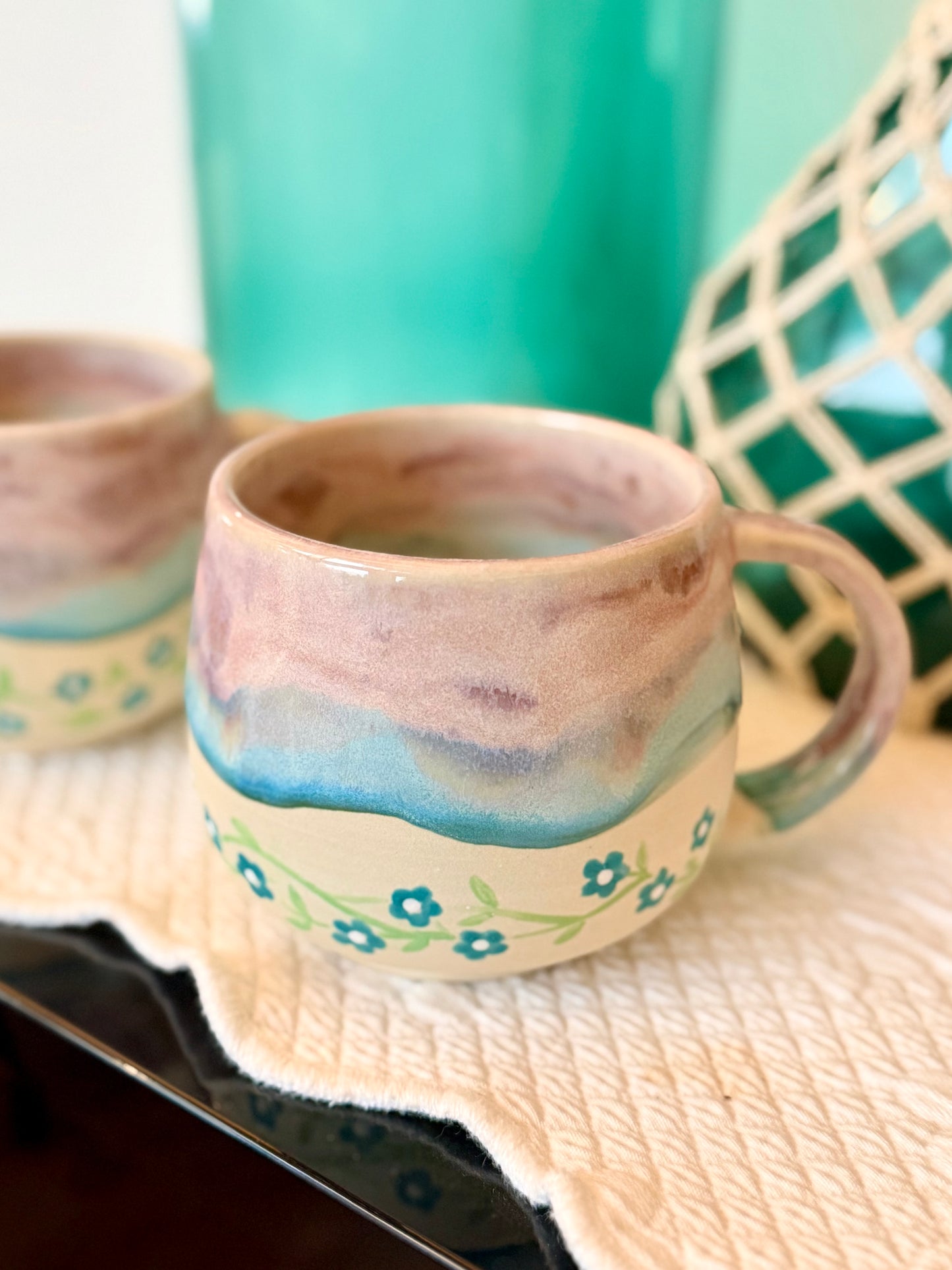 Flower Mug, Purple