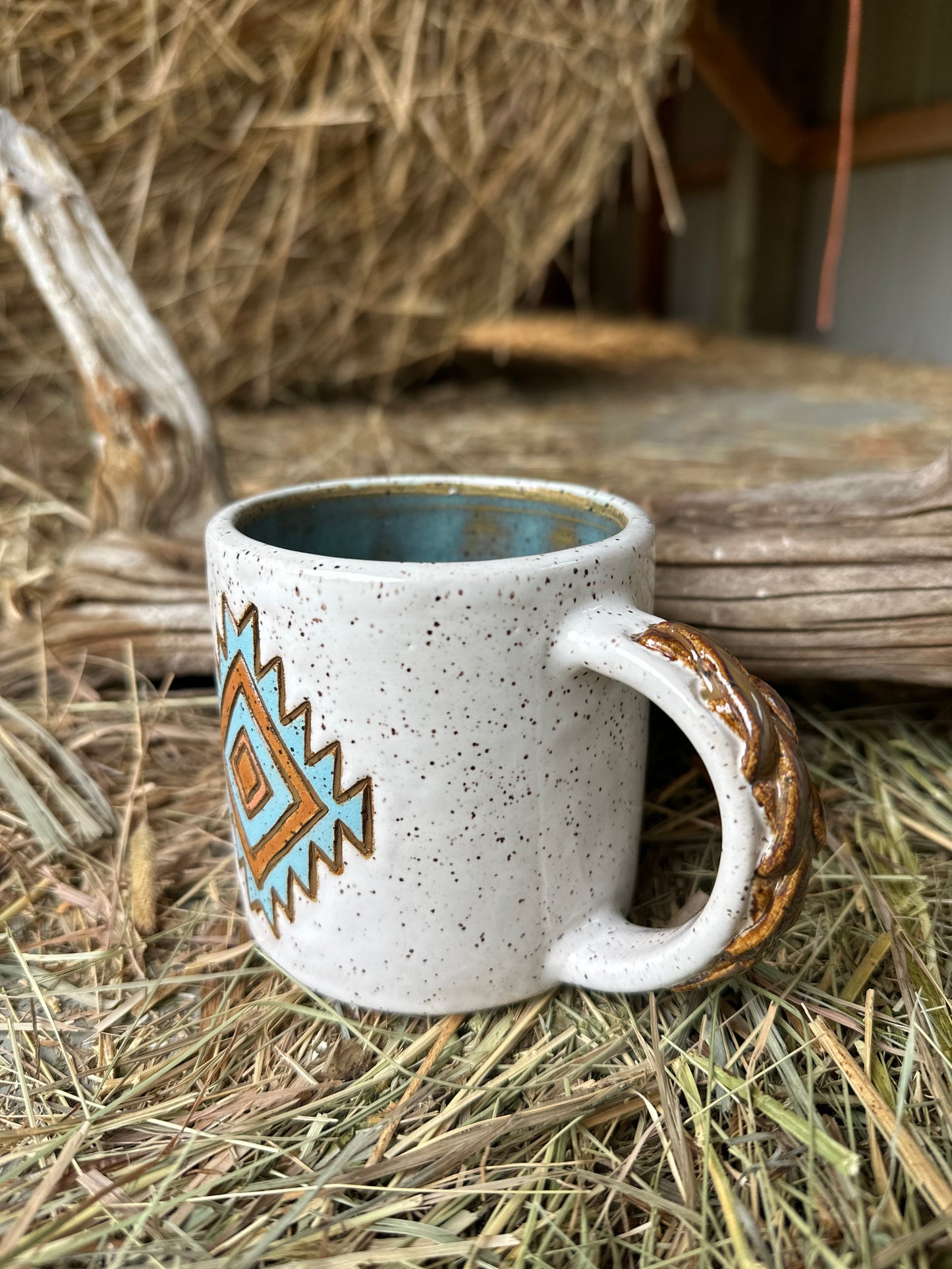 Speckled Aztec Mug
