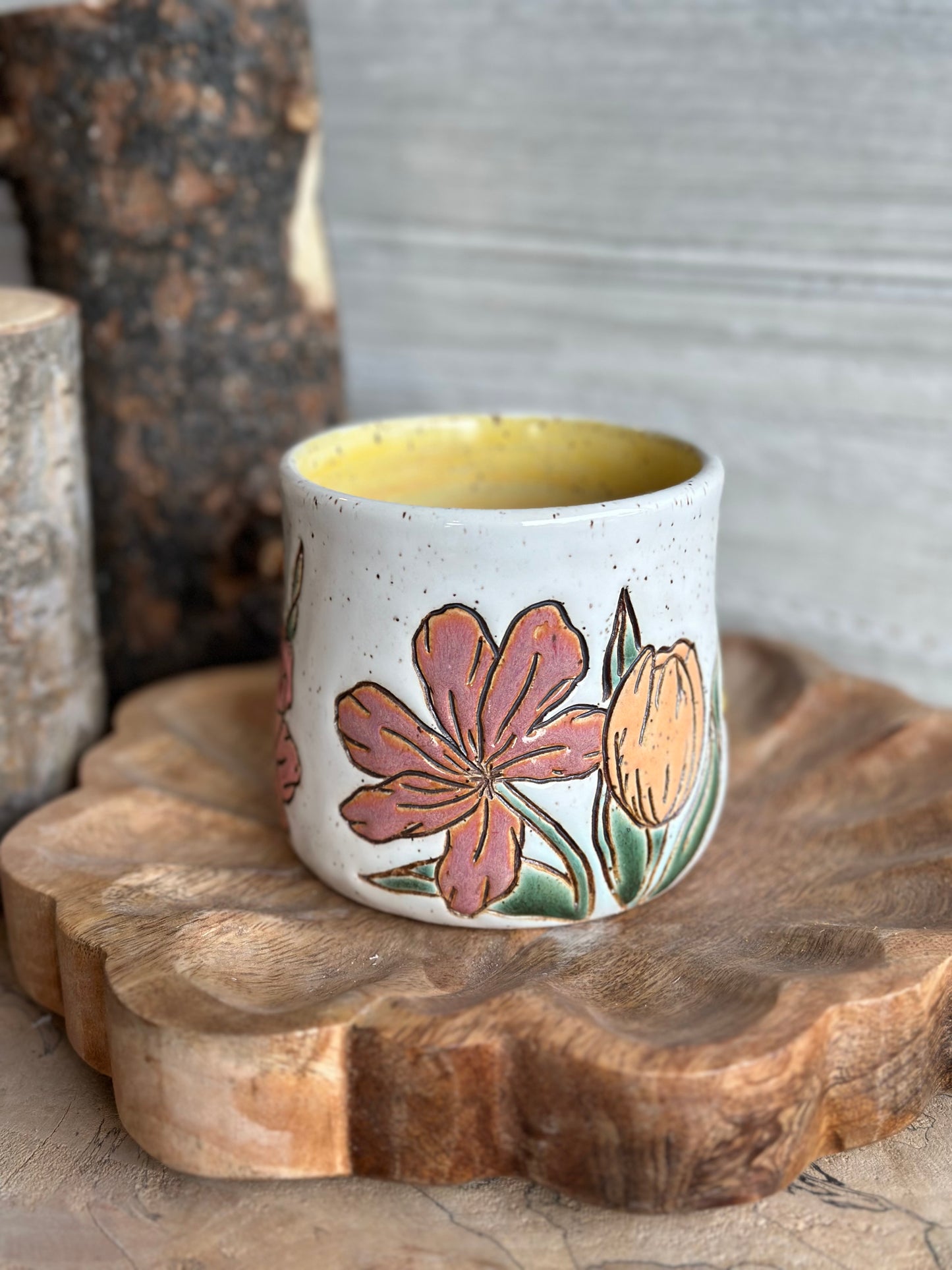 Tulip Mug, golden 14oz