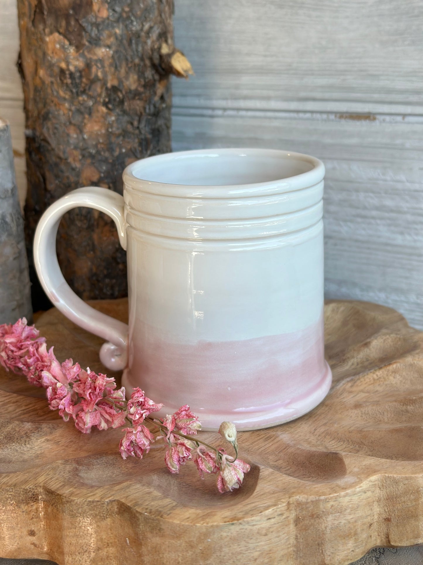Pink Butterfly Mug