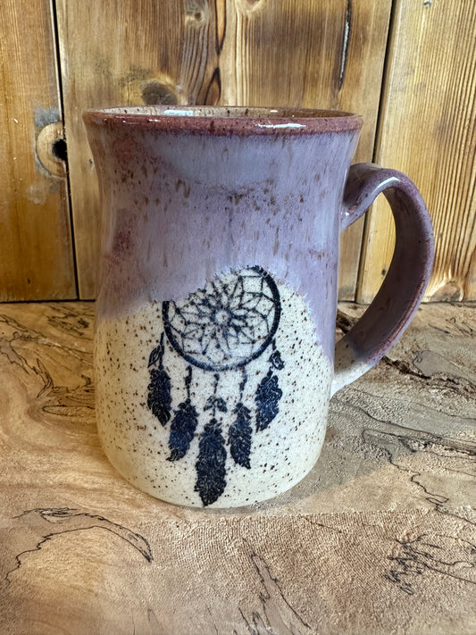 Speckled Dreamcatcher Mug, Purple