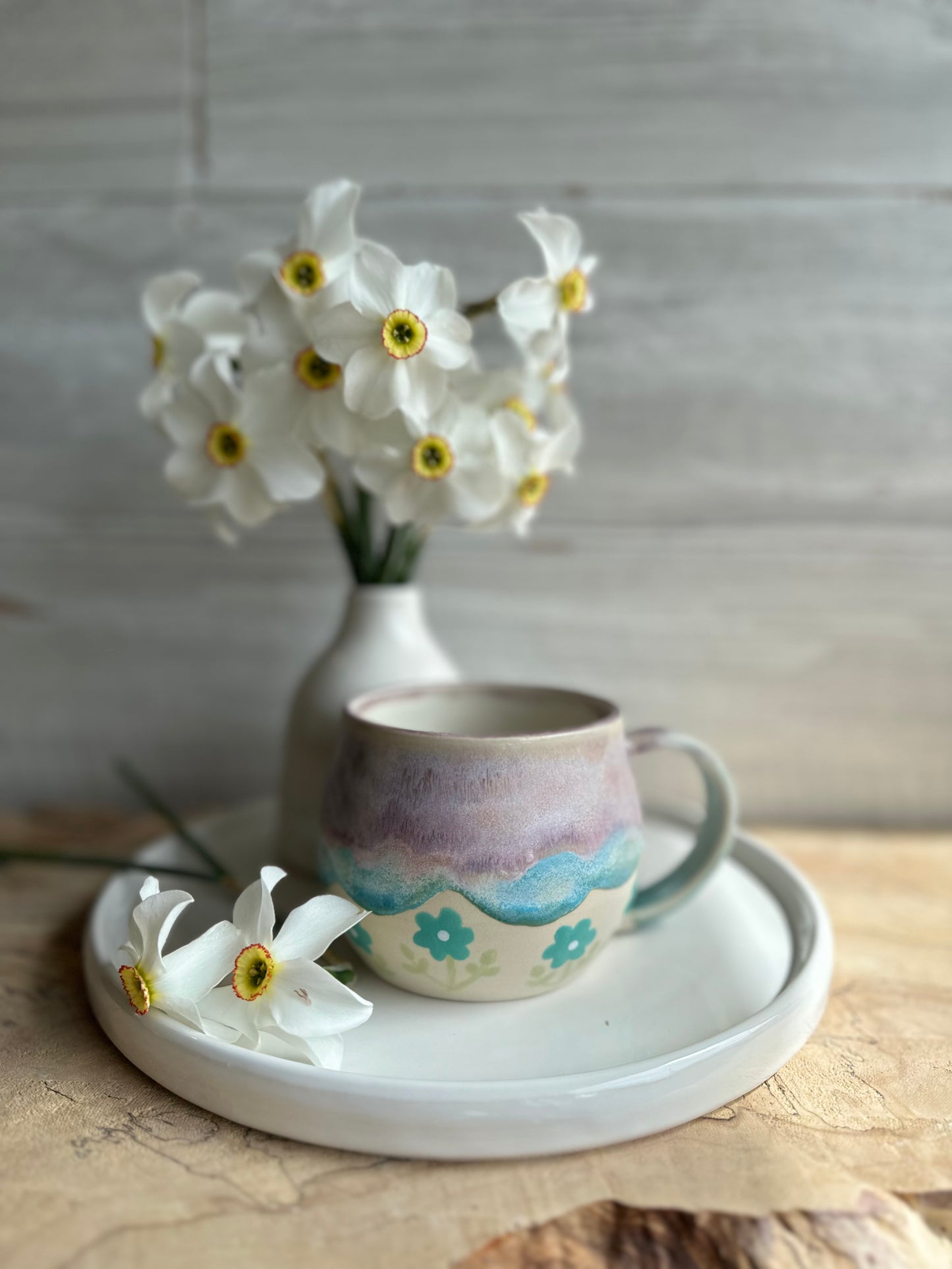 Flower Mug, Purple