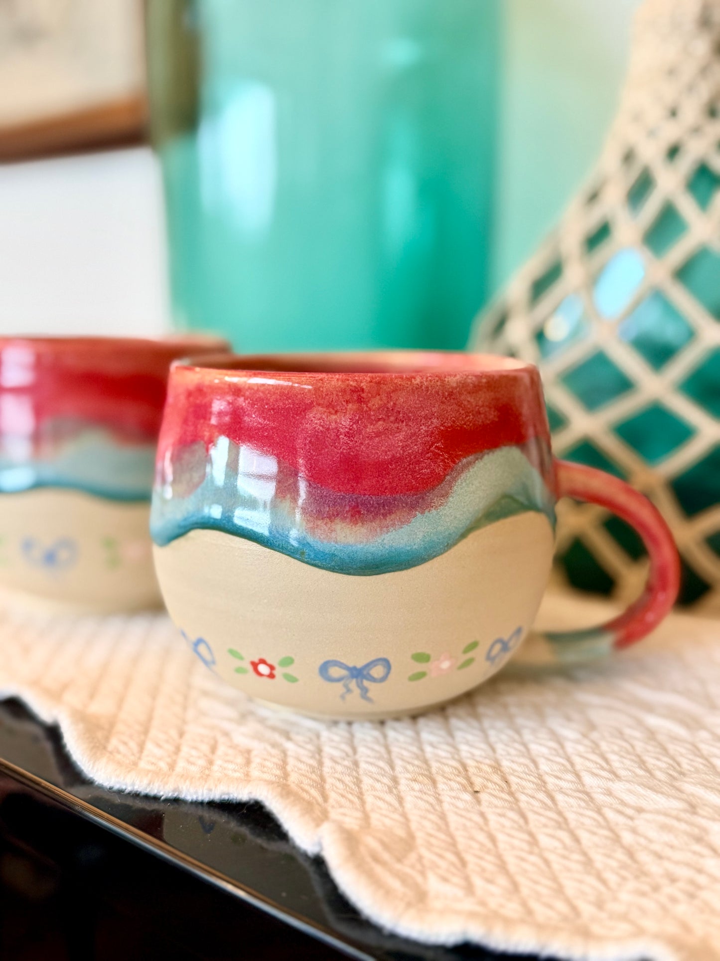 Bows & Flower Mug