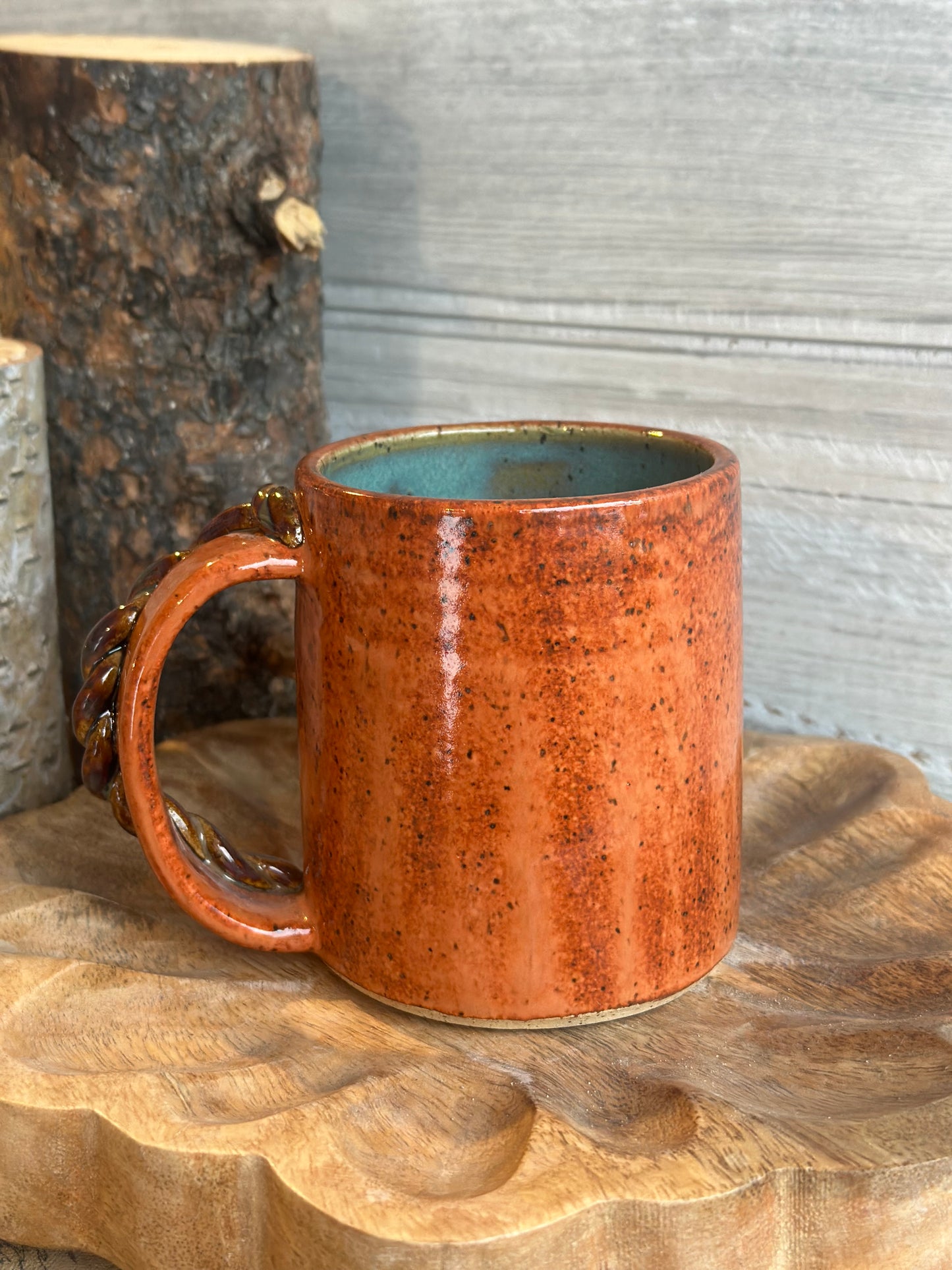 Floral Tooled Skull Mug