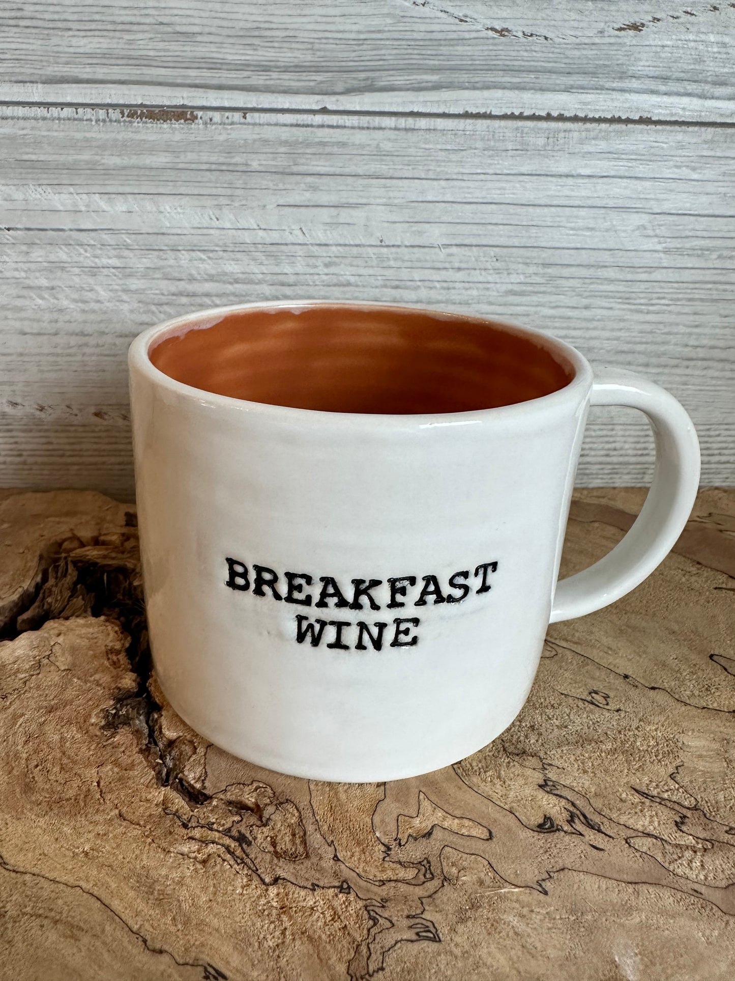 Breakfast Wine Mug, Burnt Orange