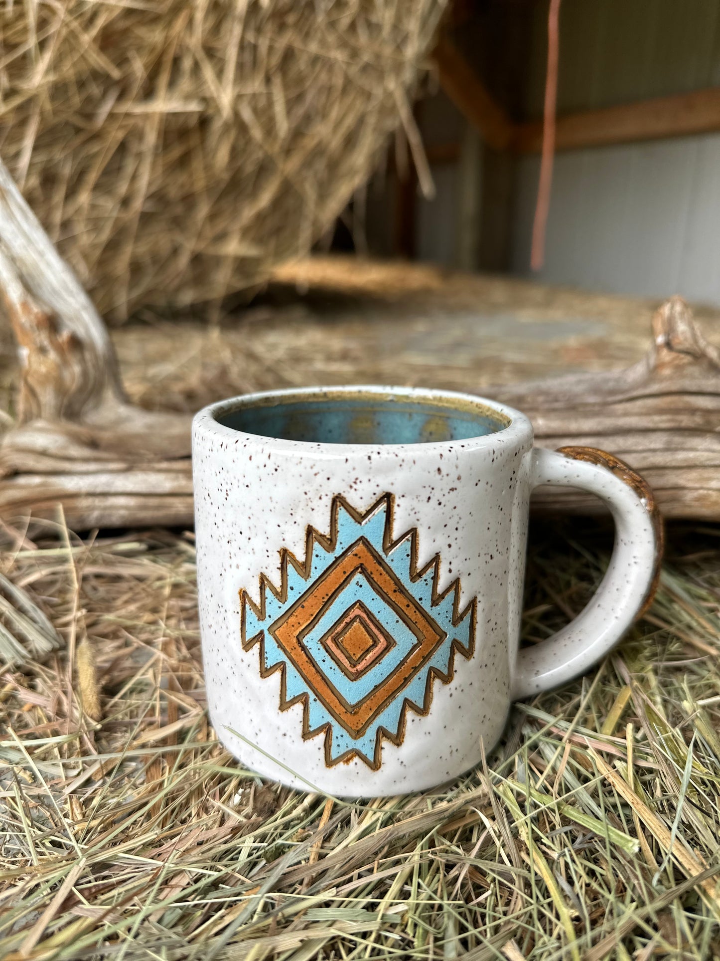 Speckled Aztec Mug