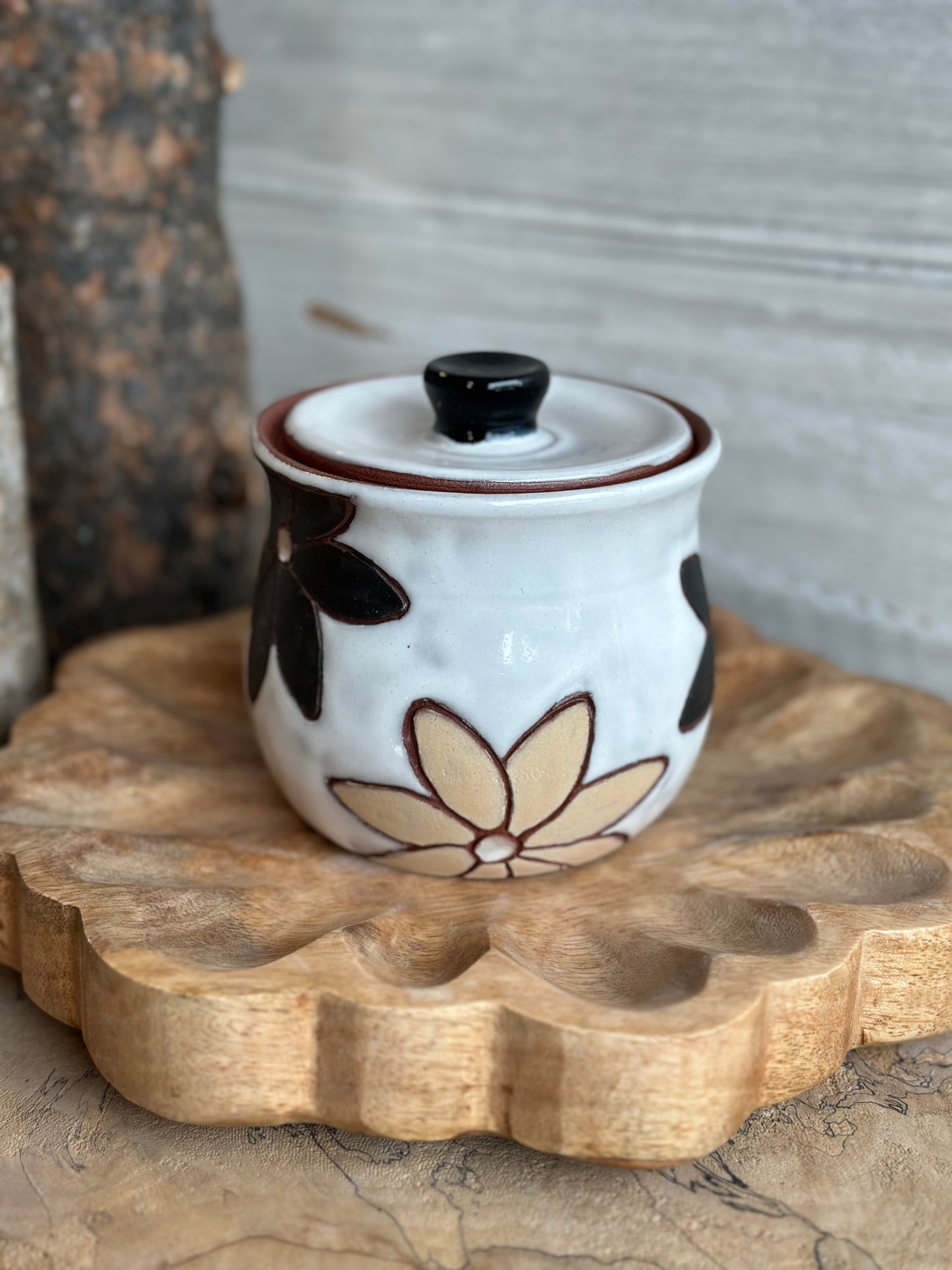 Honey Pot, black beige