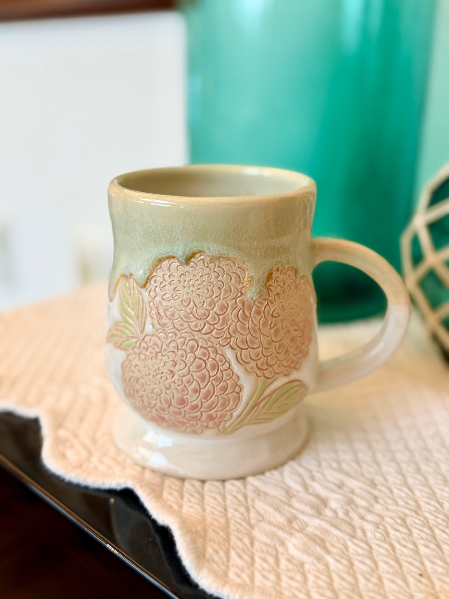Dahlia Mug ~ Sea & Sand