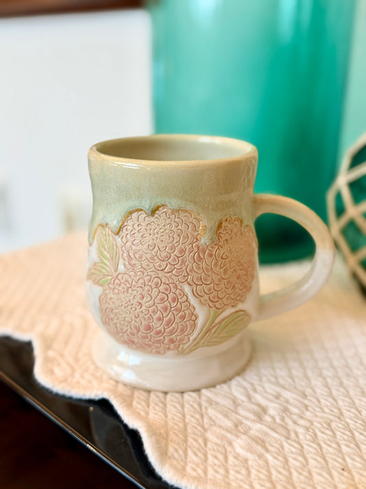 Dahlia Mug ~ Sea & Sand