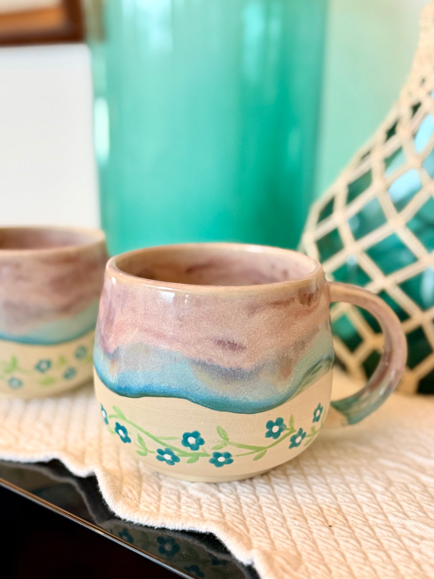 Flower Mug, Purple