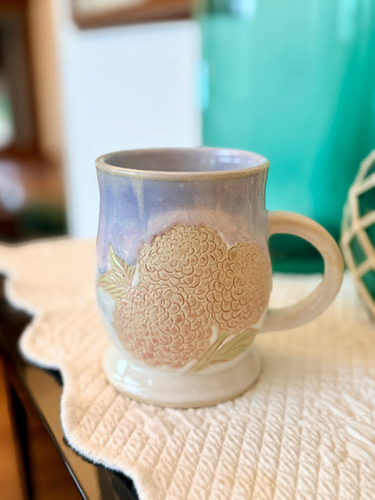 Dahlia Mug ~ Lavender