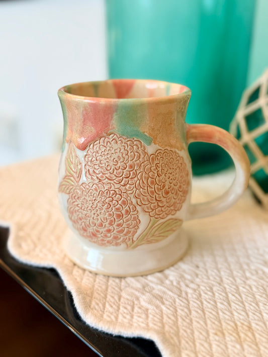 Dahlia Mug ~ Cotton Candy