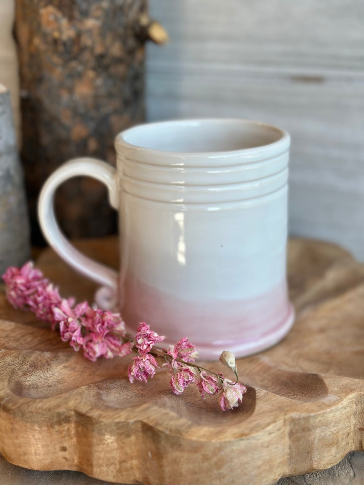 Pink Butterfly Mug
