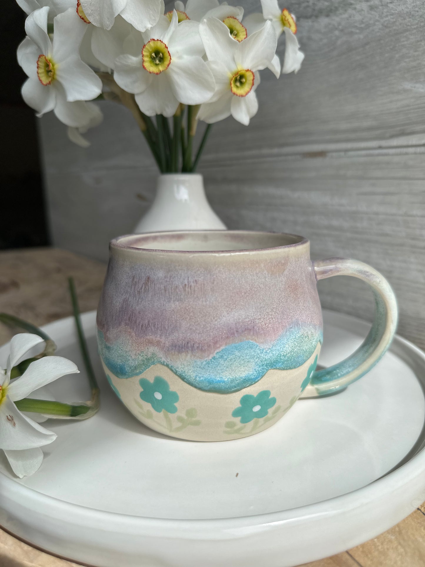 Flower Mug, Purple