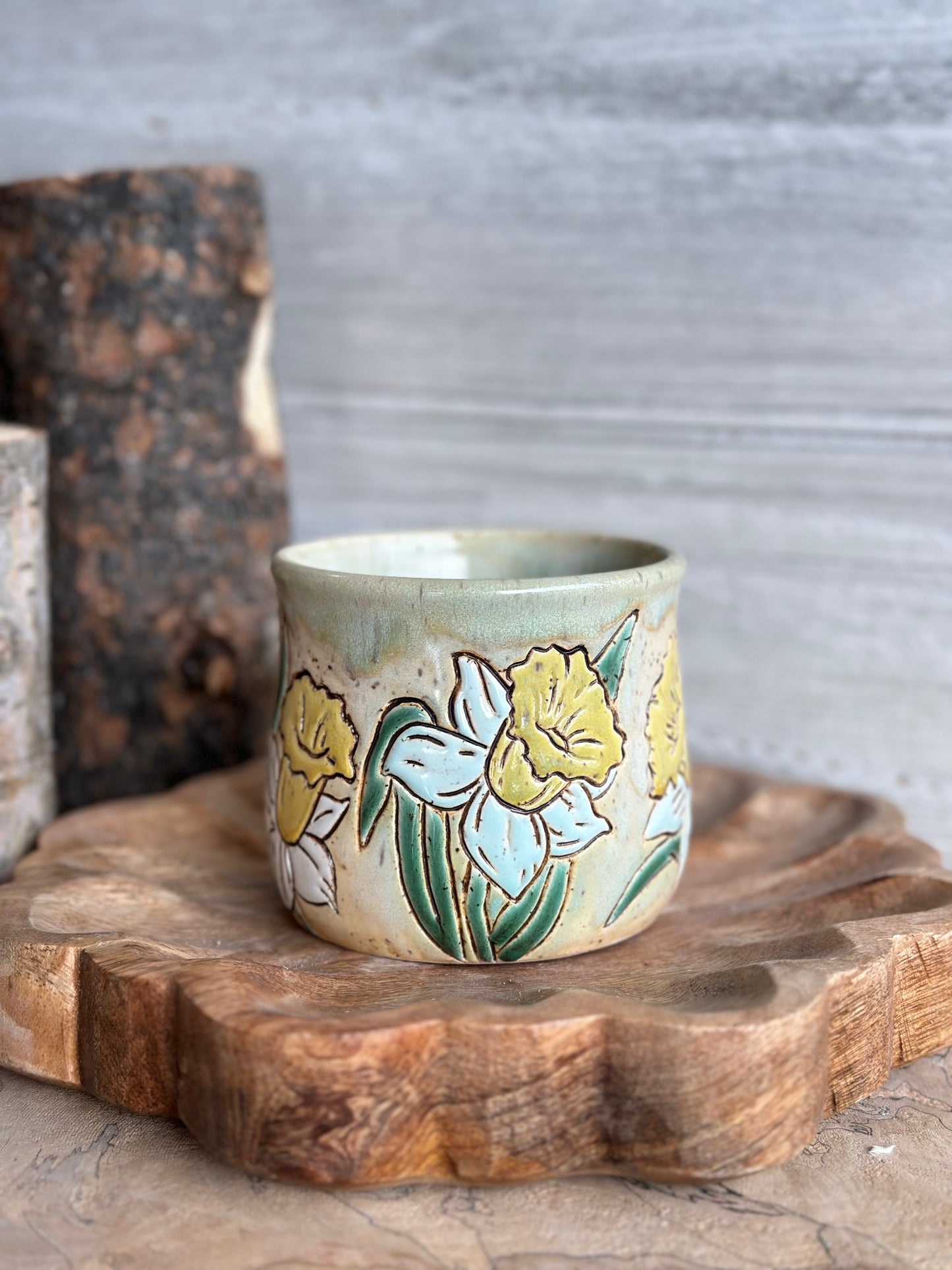 Daffodil Mug, sage