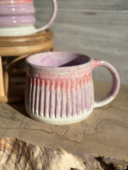 Carved Speckled Mug