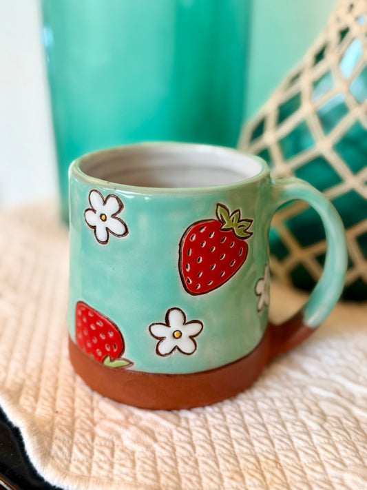 Strawberries & Daisies