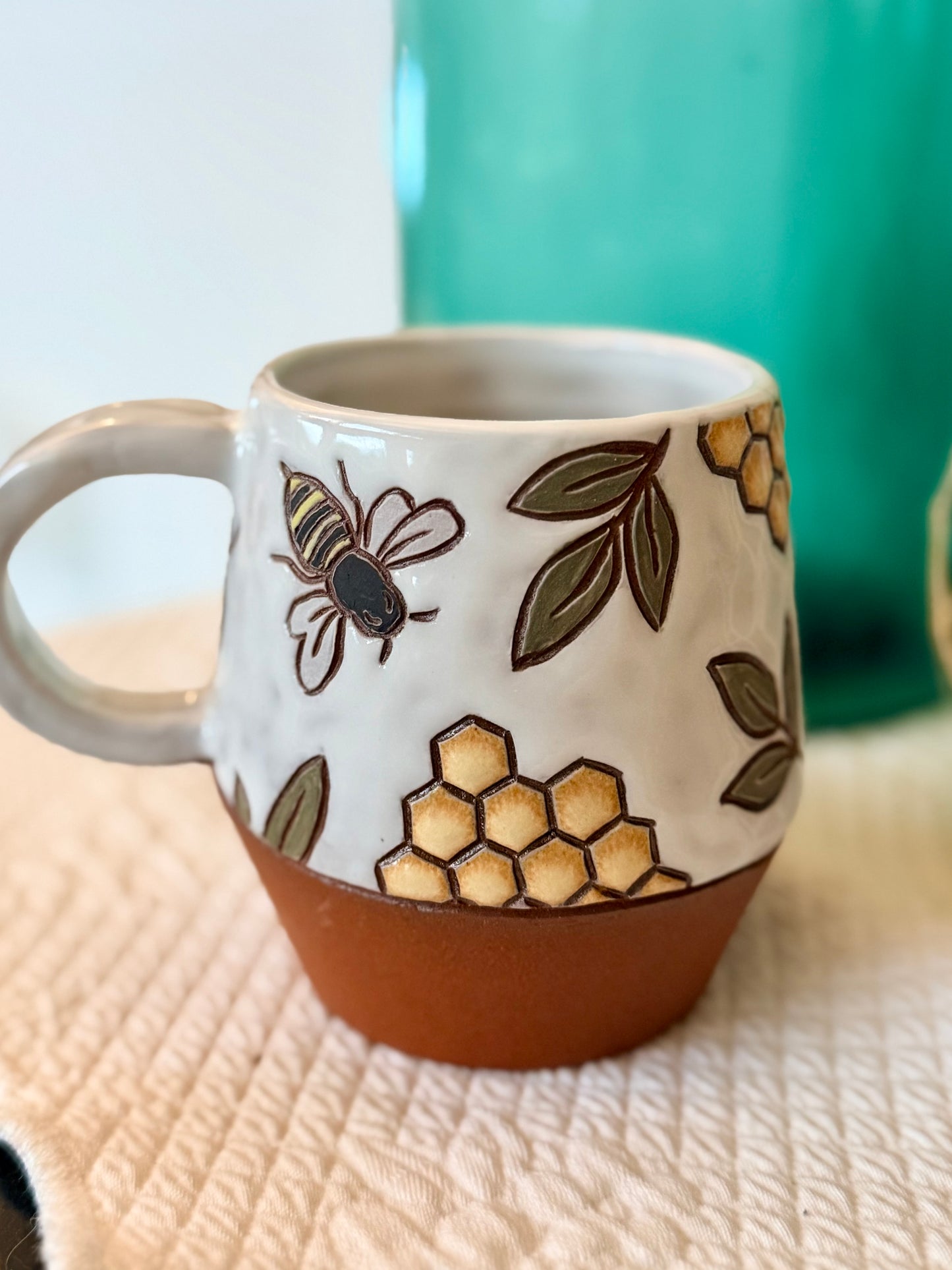 Bee Mug - White