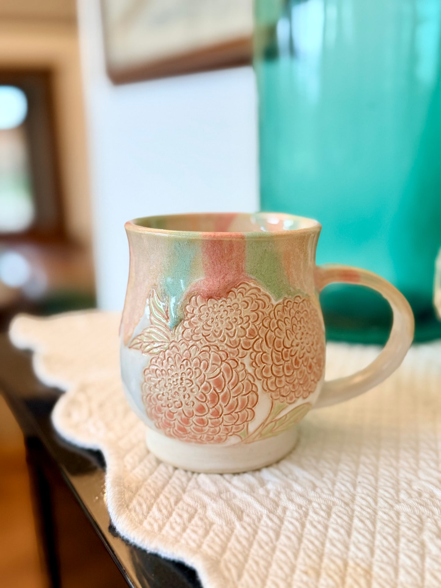Dahlia Mug ~ Cotton Candy