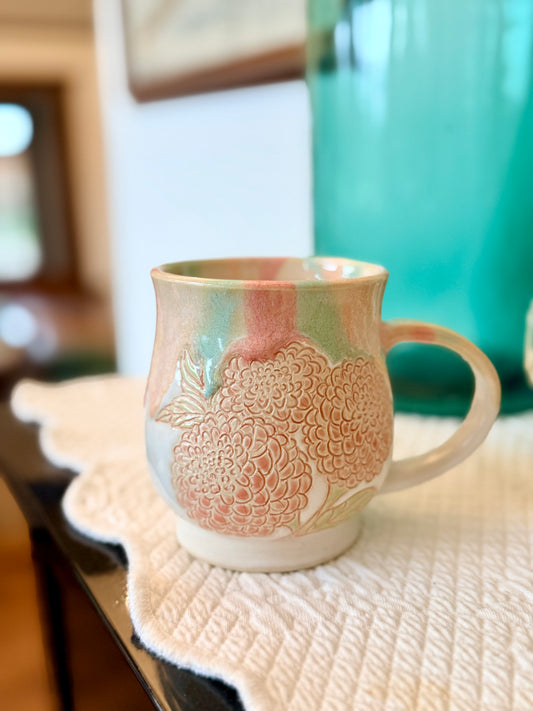 Dahlia Mug ~ Cotton Candy
