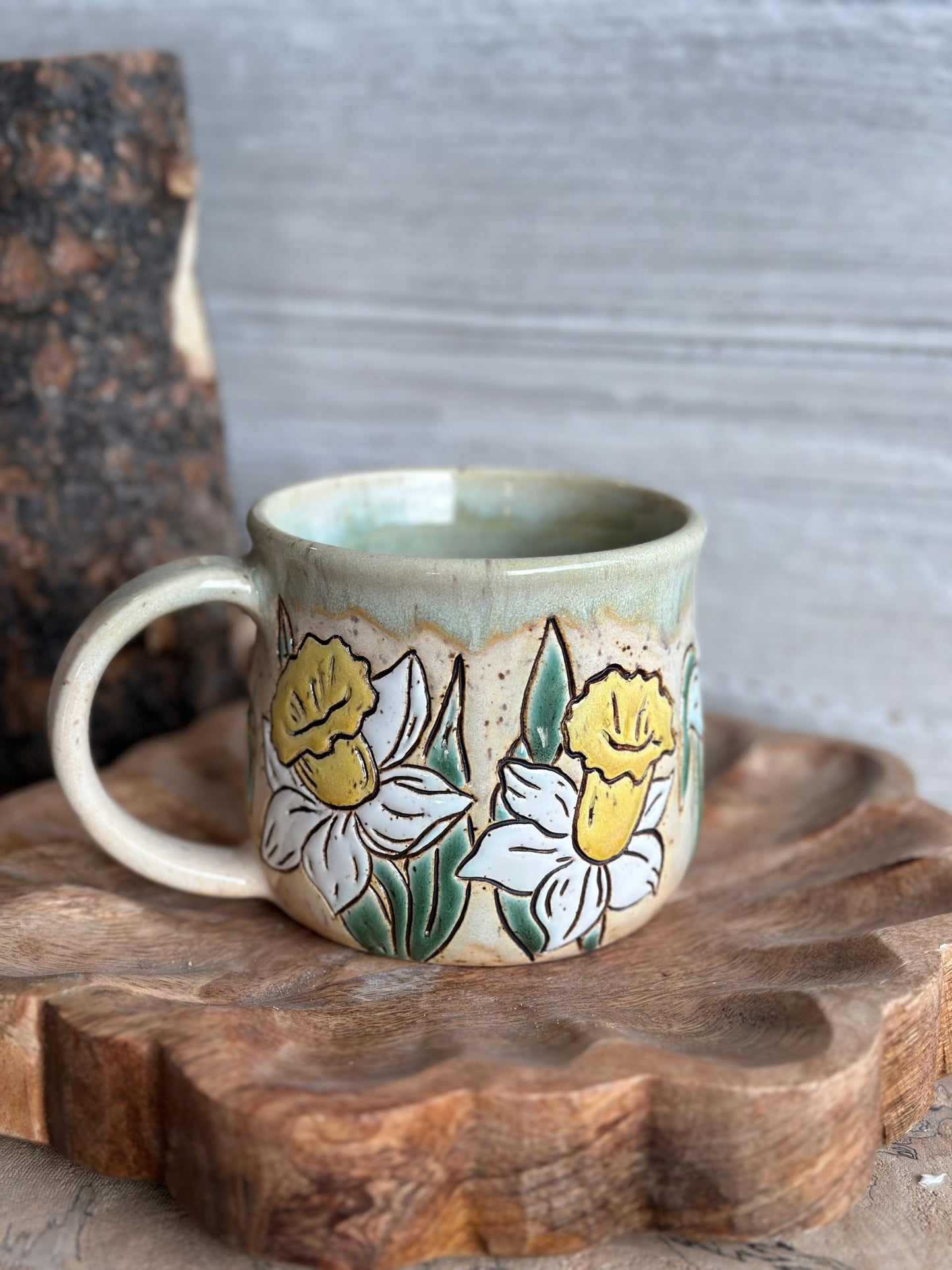 Daffodil Mug, sage