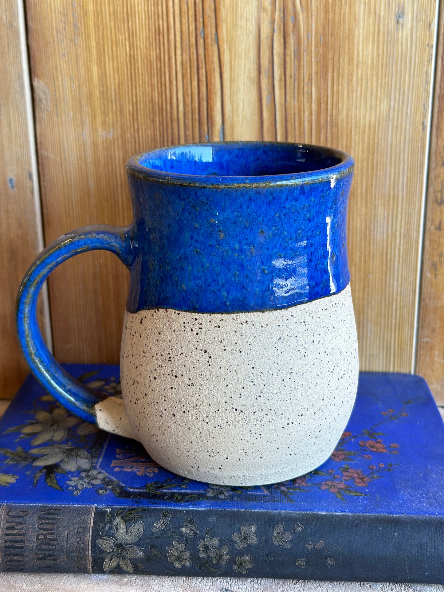 Speckled Gnome Mug, Chicken ~ blue